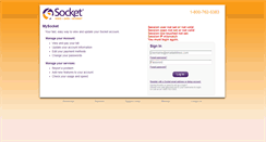 Desktop Screenshot of myaccount.socket.net